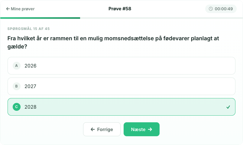 Et spørgsmål om nyheder fra Danmark.