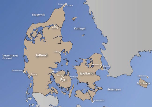 Temaopslag - billede relateret til Danmarks geografi, sprog og kultur