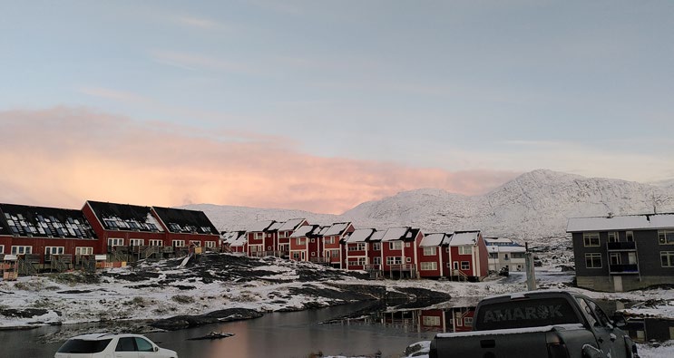 Billede fra Grønlands hovedstad Nuuk.