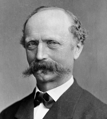 Godsejer Jacob Brønnum Scavenius Estrup fra partiet Højre var Danmarks konseilspræsident (regeringsleder) fra 1875 til 1894. Foto: Det Kongelige Bibliotek.