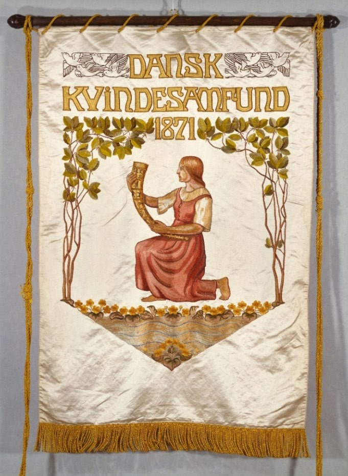 Vimpel fra Dansk Kvindesamfund.