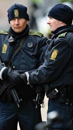 Danske politi-betjente.