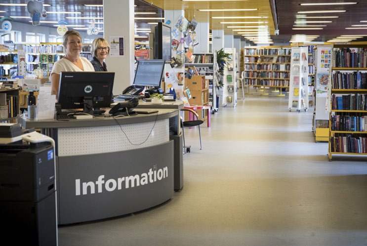 Vejen Bibliotek i det sydlige Jylland.