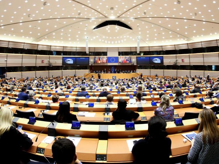 Europa-Parlamentet i Bruxelles.