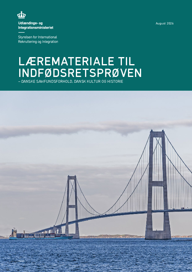 Læremateriale til indfødsretsprøven, august 2026-udgaven - officielt materiale fra Udlændinge- og Integrationsministeriet